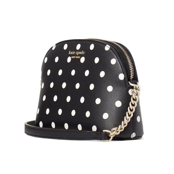 New Kate Spade Spencer Sunshine Dot Small Dome Crossbody Black Multi - Picture 2 of 4